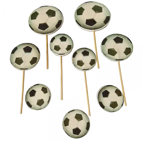 Набор сахарных топеров Футбольные мячи