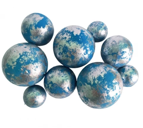 Шоколадные сферы Синий мрамор (9шт)