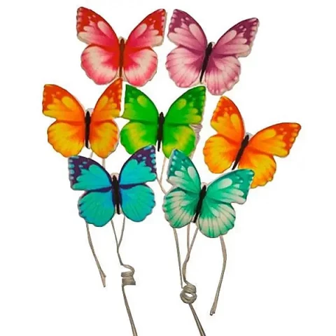 Набор сахарных топперов Бабочки цветные