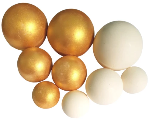 Шоколадні сфери Біло-золоті (9шт)