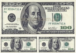 Вафельная картинка "Доллары №19"