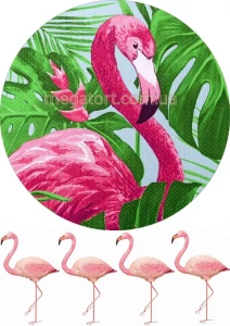 Вафельная картинка "Фламинго №7"