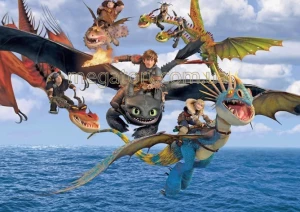 Вафельная картинка "Динозавры, драконы №11"