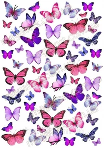 Вафельная картинка "Бабочки №60"