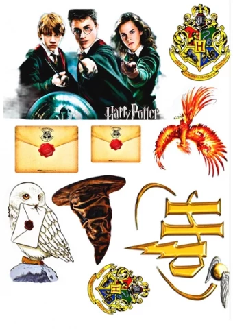 Вафельная картинка для топперов и пряников Гарри Поттер HP