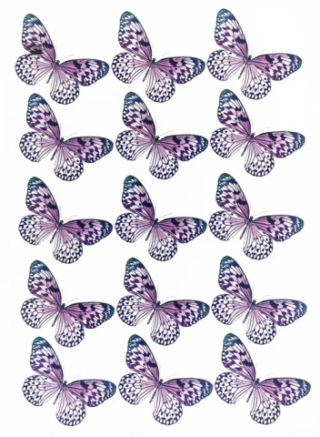 Вафельная картинка бабочки 03
